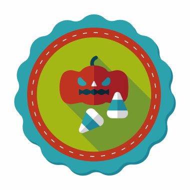 Uzun Gölge, eps10 ile kabak düz simgesi