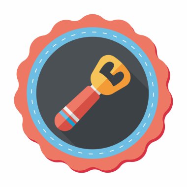 Uzun Gölge, eps10 ile mutfak eşyaları konserve açacağı düz simgesi