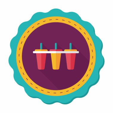 Uzun Gölge, eps10 ile mutfak eşyaları Buz yapıcı düz simgesi