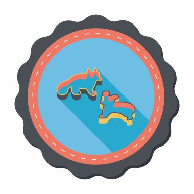 Uzun Gölge, eps10 kalıp düz simgesiyle pişirme mutfak eşyaları