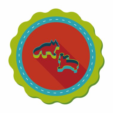 Uzun Gölge, eps10 kalıp düz simgesiyle pişirme mutfak eşyaları