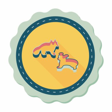 Uzun Gölge, eps10 kalıp düz simgesiyle pişirme mutfak eşyaları