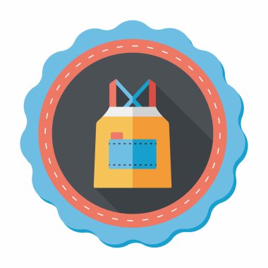 Uzun Gölge, eps10 ile mutfak önlük düz simgesi