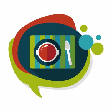 Uzun Gölge, eps10 sofra düz simgesiyle