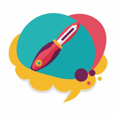 Uzun Gölge, eps10 ile mutfak eşyaları meyve bıçağı düz simgesi