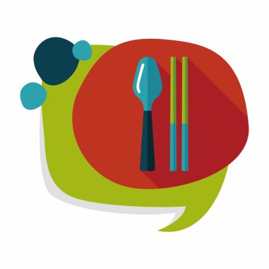 Uzun Gölge, eps10 sofra düz simgesiyle