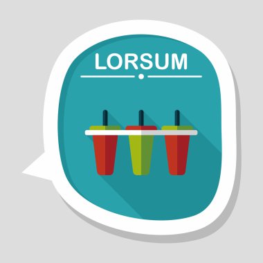 Uzun Gölge, eps10 ile mutfak eşyaları Buz yapıcı düz simgesi