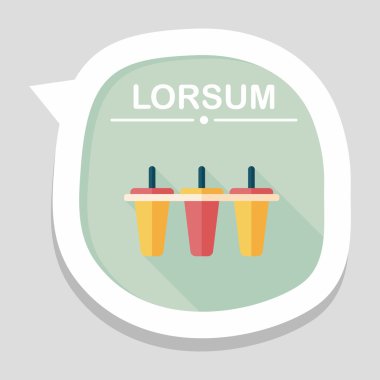 Uzun Gölge, eps10 ile mutfak eşyaları Buz yapıcı düz simgesi