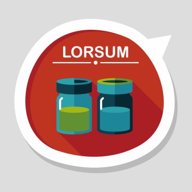 Uzun Gölge, eps10 ile mutfak eşyaları sosu şişe düz simgesi