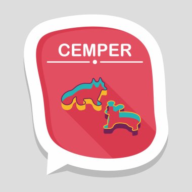 Uzun Gölge, eps10 kalıp düz simgesiyle pişirme mutfak eşyaları