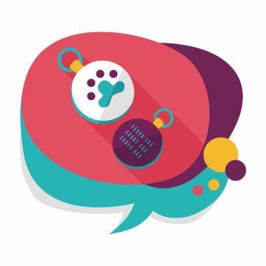 Uzun Gölge, eps10 ile evde beslenen hayvan etiketi düz simgesi