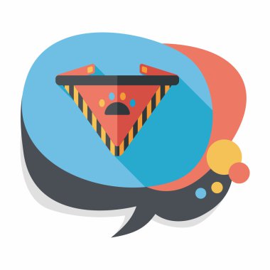 Uzun Gölge, eps10 ile evde beslenen hayvan köpek zincirleri düz simgesi