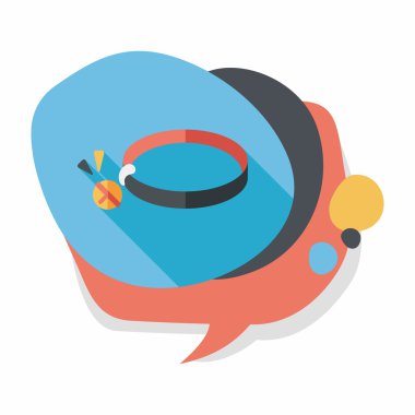 Uzun Gölge, eps10 ile evde beslenen hayvan köpek zincirleri düz simgesi