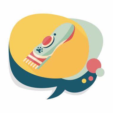 Uzun Gölge, eps10 ile evde beslenen hayvan tıraş makinesi düz simgesi