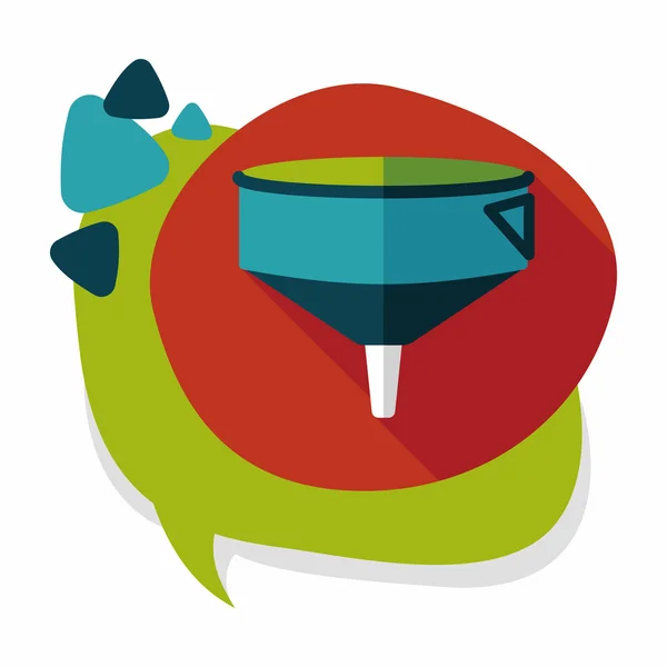 Blaue Pilotenmütze mit Abzeichen Symbol, Cartoon-Stil — Stockvektor