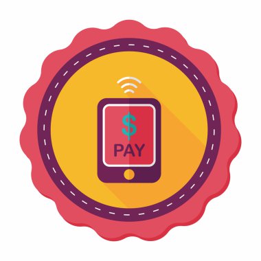 Uzun Gölge, eps10 ile düz simgesi alışveriş online cep telefonu
