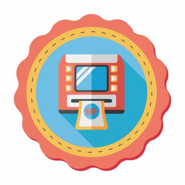 Uzun Gölge, eps10 ile ATM düz simgesi