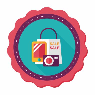 Uzun Gölge, eps10 alışveriş mevcut düz simgesiyle