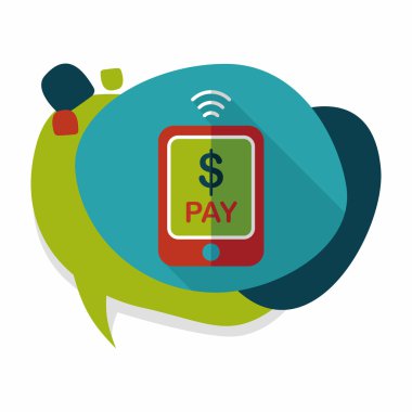 Uzun Gölge, eps10 ile düz simgesi alışveriş online cep telefonu