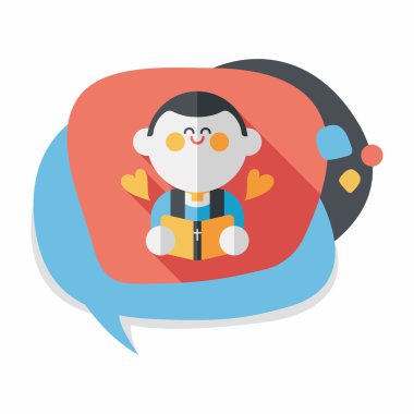 Düğün papazı uzun gölgeli düz ikon, bölüm 10, başkanlık ediyor. 