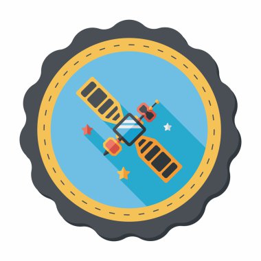 Uzun Gölge, eps10 ile uzay uydu düz simgesi