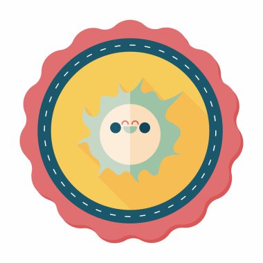 Uzun Gölge, eps10 ile alan güneş düz simgesi