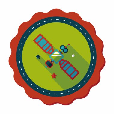 Uzun Gölge, eps10 ile uzay uydu düz simgesi