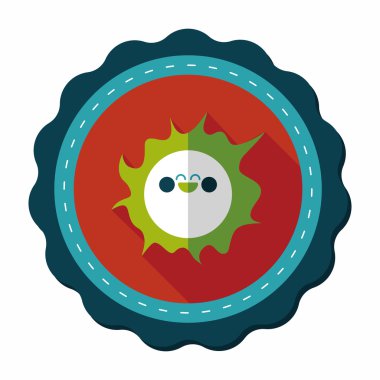 Uzun Gölge, eps10 ile alan güneş düz simgesi