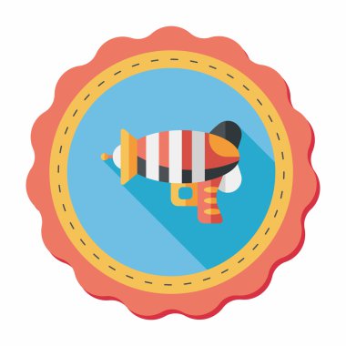 Uzun Gölge, eps10 ile alan silah düz simgesi