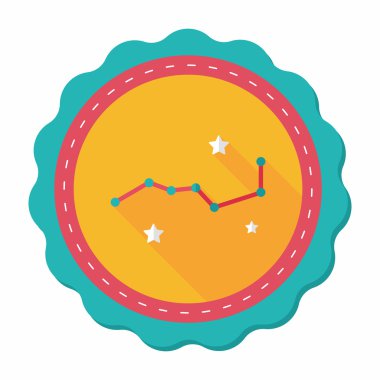 Uzun Gölge, eps10 ile alan Kepçe düz simgesi