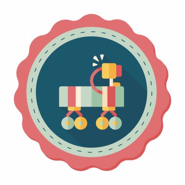 Uzun Gölge, eps10 ile alan Rover düz simgesi