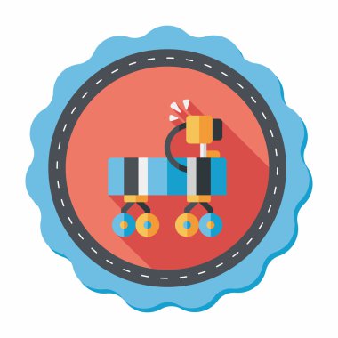 Uzun Gölge, eps10 ile alan Rover düz simgesi