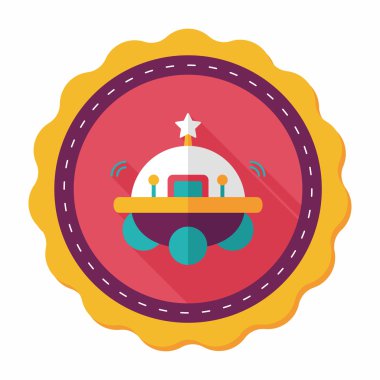 Uzun Gölge, eps10 alanı düz simgesiyle