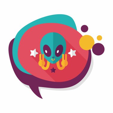 Uzun Gölge, eps10 alanı yabancı düz simgesiyle