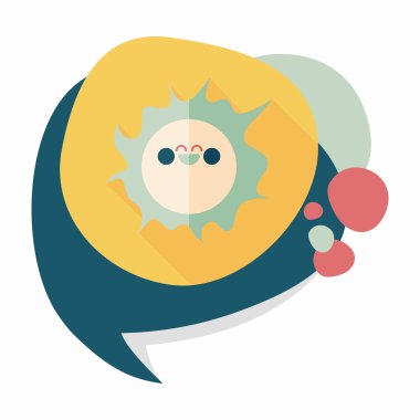 Uzun Gölge, eps10 ile alan güneş düz simgesi