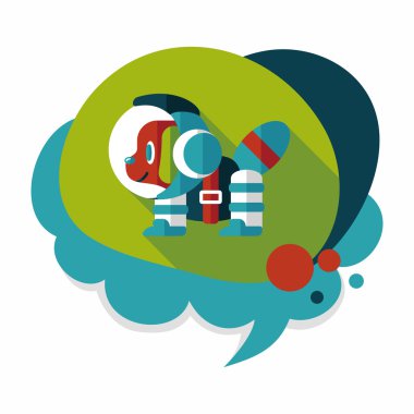 Uzun Gölge, eps10 ile alan köpek düz simgesi