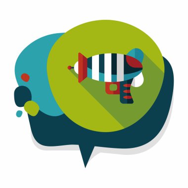 Uzun Gölge, eps10 ile alan silah düz simgesi