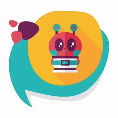 Uzun Gölge, eps10 alanı yabancı düz simgesiyle