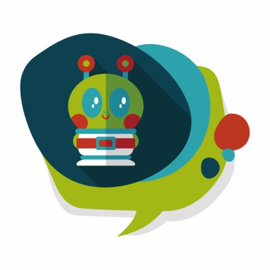 Uzun Gölge, eps10 alanı yabancı düz simgesiyle