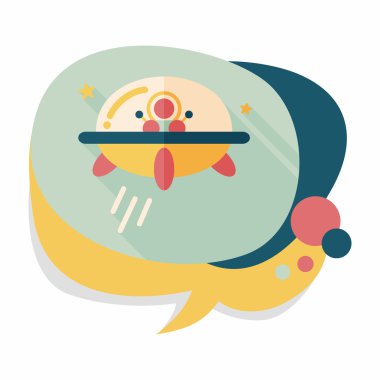 Uzun Gölge, eps10 alanı düz simgesiyle