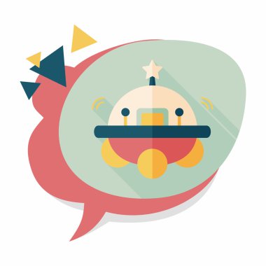 Uzun Gölge, eps10 alanı düz simgesiyle