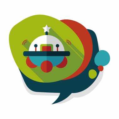 Uzun Gölge, eps10 alanı düz simgesiyle