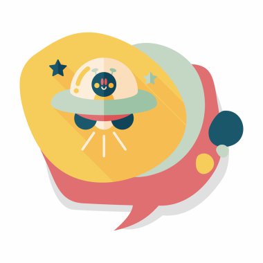 Uzun Gölge, eps10 alanı düz simgesiyle