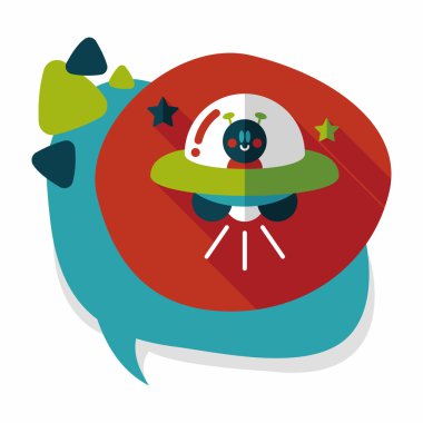 Uzun Gölge, eps10 alanı düz simgesiyle