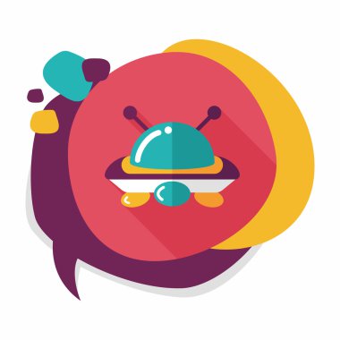 Uzun Gölge, eps10 alanı düz simgesiyle