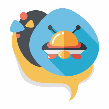 Uzun Gölge, eps10 alanı düz simgesiyle