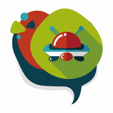 Uzun Gölge, eps10 alanı düz simgesiyle