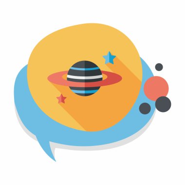 Uzun Gölge, eps10 ile alan gezegen düz simgesi