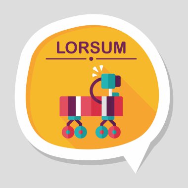 Uzun Gölge, eps10 ile alan Rover düz simgesi