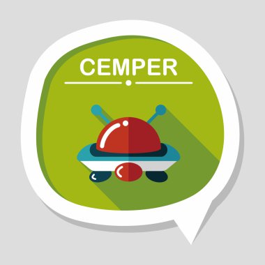 Uzun Gölge, eps10 alanı düz simgesiyle